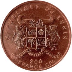 200 Francs CFA Tyrannosaurus Rex