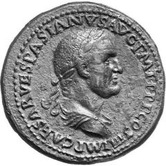 Sestertius - Vespasian IVDAEA CAPTA S C, Judaea