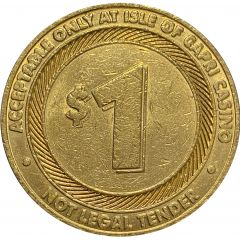 1 Dollar Gaming Token - Isle of Capri Casino Bettendorf, Iowa