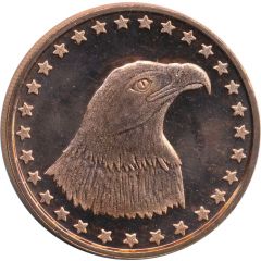 1 oz Copper Eagle head