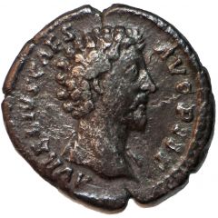Denarius - Marcus Aurelius TR POT XIII COS II, Virtus