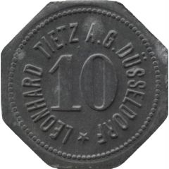 10 Pfennig - Düsseldorf Leonhard Tietz A.G.
