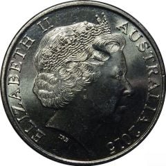 20 Cents - Elizabeth II 4th Portrait - Royal Australian Navy