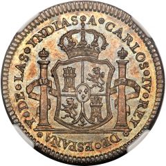 2 Reales - Carlos IV Proclamation coinage