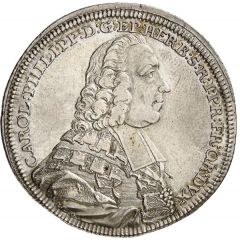 1/2 Thaler - Charles Philip of Greiffenklau-Vollraths 1/2 Konventionstaler
