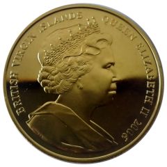 1 Dollar - Elizabeth II Queen Elizabeth II, Gold plated