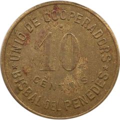 10 Centimos - Unió de Cooperadors