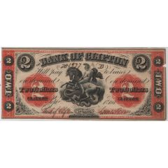 2 Dollars The bank of Clifton Province du Canada