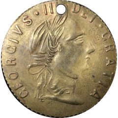 Spade Guinea Gaming Token - George III R. C. REX
