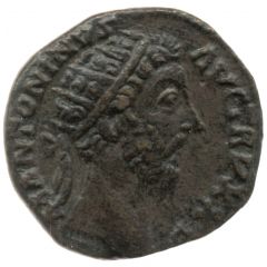 Dupondius - Marcus Aurelius SALVTI AVG COS III S C, Salus