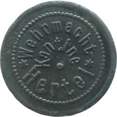 10 Pfennigs Wehrmacht Kantine Hertel