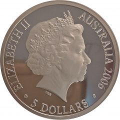 5 Dollars - Elizabeth II 4th Portrait - Melbourne City of Sport - Silver Proof