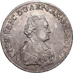 1 Thaler - Clemens Wenzel of Sachsen Konventionstaler