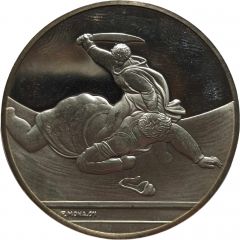 Medallion - The Genius of Michelangelo David and Goliath