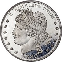 1 Dollar `1880 Goloid Metric Dollar` Pattern, Goloid