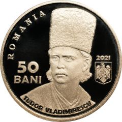50 Bani 200 years since the Revolution of 1821 led by Tudor Vladimirescu