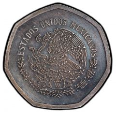 10 Pesos Obverse Trial, Silver
