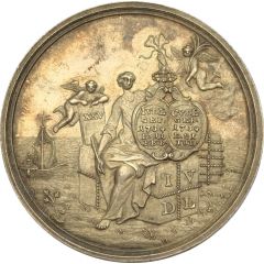 Medal - Silver wedding of Johann von der Leyen with Katharina Goyen Krefeld