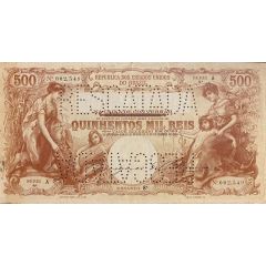 500 Mil Réis Caixa de Conversão, Provisional Issue