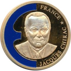 Token - Europe France - Jacques Chirac