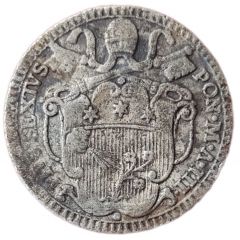 1 Carlino - Pius VI Coat of Arms