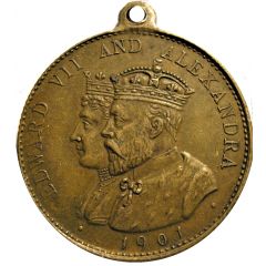 Medallion - Edward VII and Alexandra Coronation