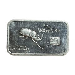 1 Oz Silver - Colonial Mint Watergate Bug - Variety W/O Pincher
