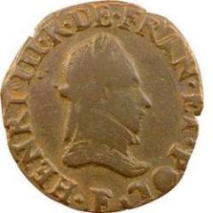 Double Tournois - Henri III Angers mint