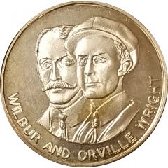 Token - TWA Milestones in Manned Flight Wilbur and Orville Wright