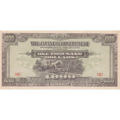 1000 Dollars `Banana Money` Japanese Government