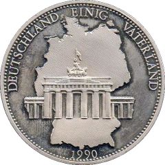 Medal - Deutschland einig Vaterland Brandenburg gates