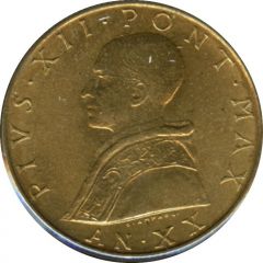 20 Lire - Pivs XII