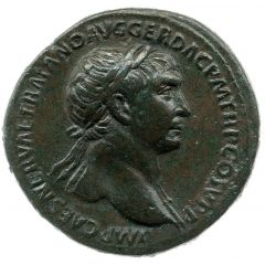 Sestertius - Trajan S P Q R OPTIMO PRINCIPI S C, Victory