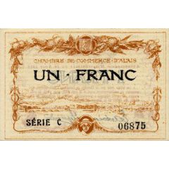 1 Franc - Chambre de commerce d`Alais [Alès, 30]