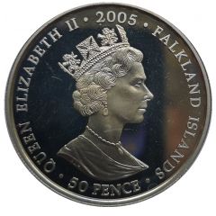 50 Pence - Elizabeth II End of World War II 60th Anniversary