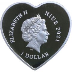 1 Dollar - Elizabeth II Valentine`s Day