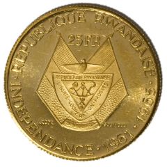 25 Francs President Gregoire Kayibanda