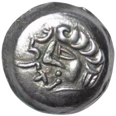 1 Obol Antiochos imitation; Samarqand; stylized archer; bow to the right; KYDR