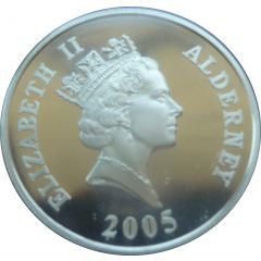 5 Pounds - Elizabeth II H.M.S. Warspite, Silver Proof
