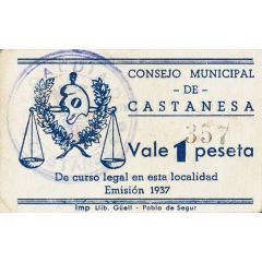 1 Peseta Castanesa