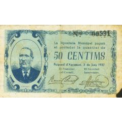 50 Céntimos Puigverd d`Agramunt