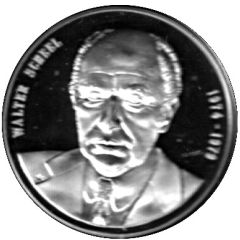 Medal - Chancellors and Presidents of Germany Walter Scheel