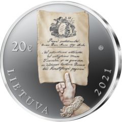 20 Euros 230th anniversary of the Constitution of 3 May and Mutual Pledge of the Commonwealth of the Two Nations