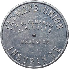 Spinner Token - Farmers Union Insurance Omaha, Nebraska