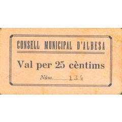 25 Céntimos Albesa