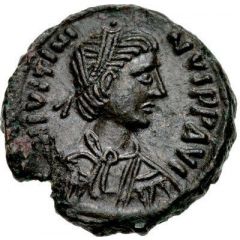 10 Nummi - Justinian I X, Rome