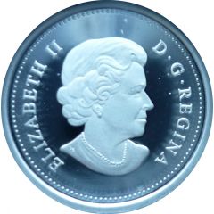 10 Cents - Elizabeth II 4th portrait, colored