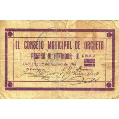1 Peseta Orcheta