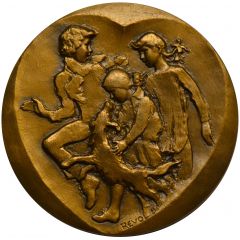 médaille monnaie de paris villages d`enfant Sos de France 1981