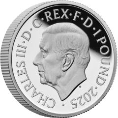 1 Pound - Charles III 1/2 oz Fine Silver